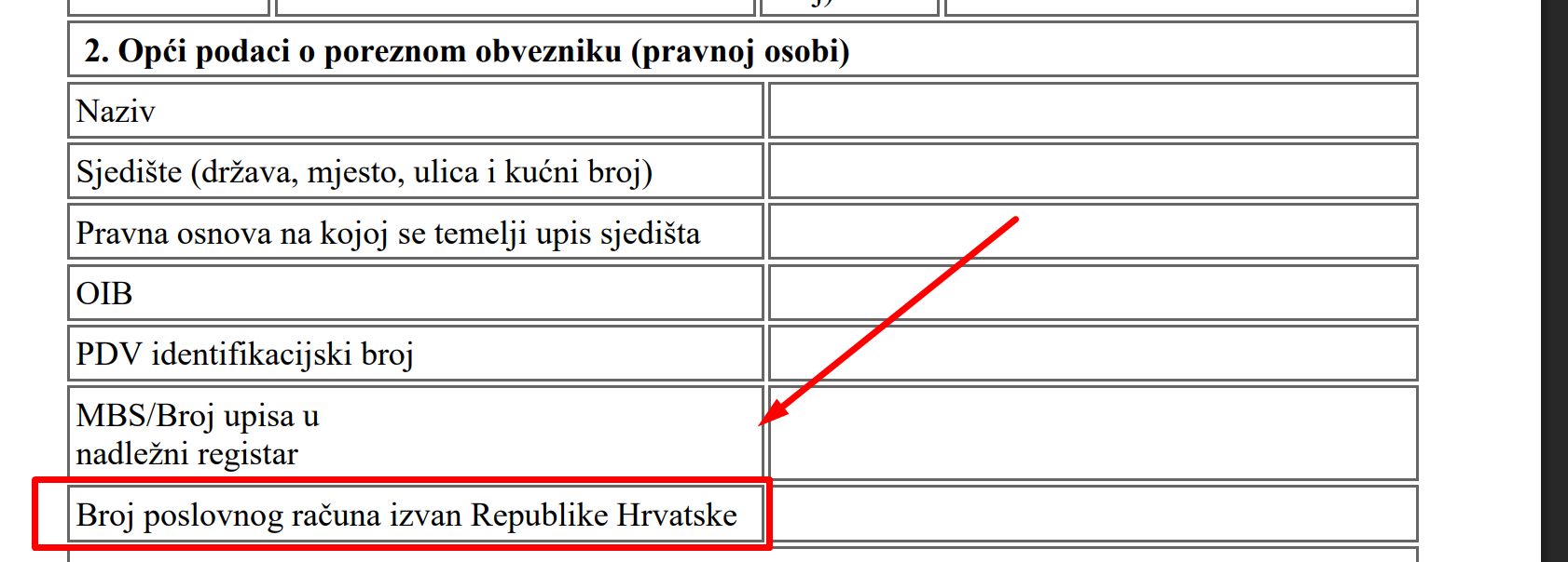 Prijava drugog računa u paušalnom obrtu