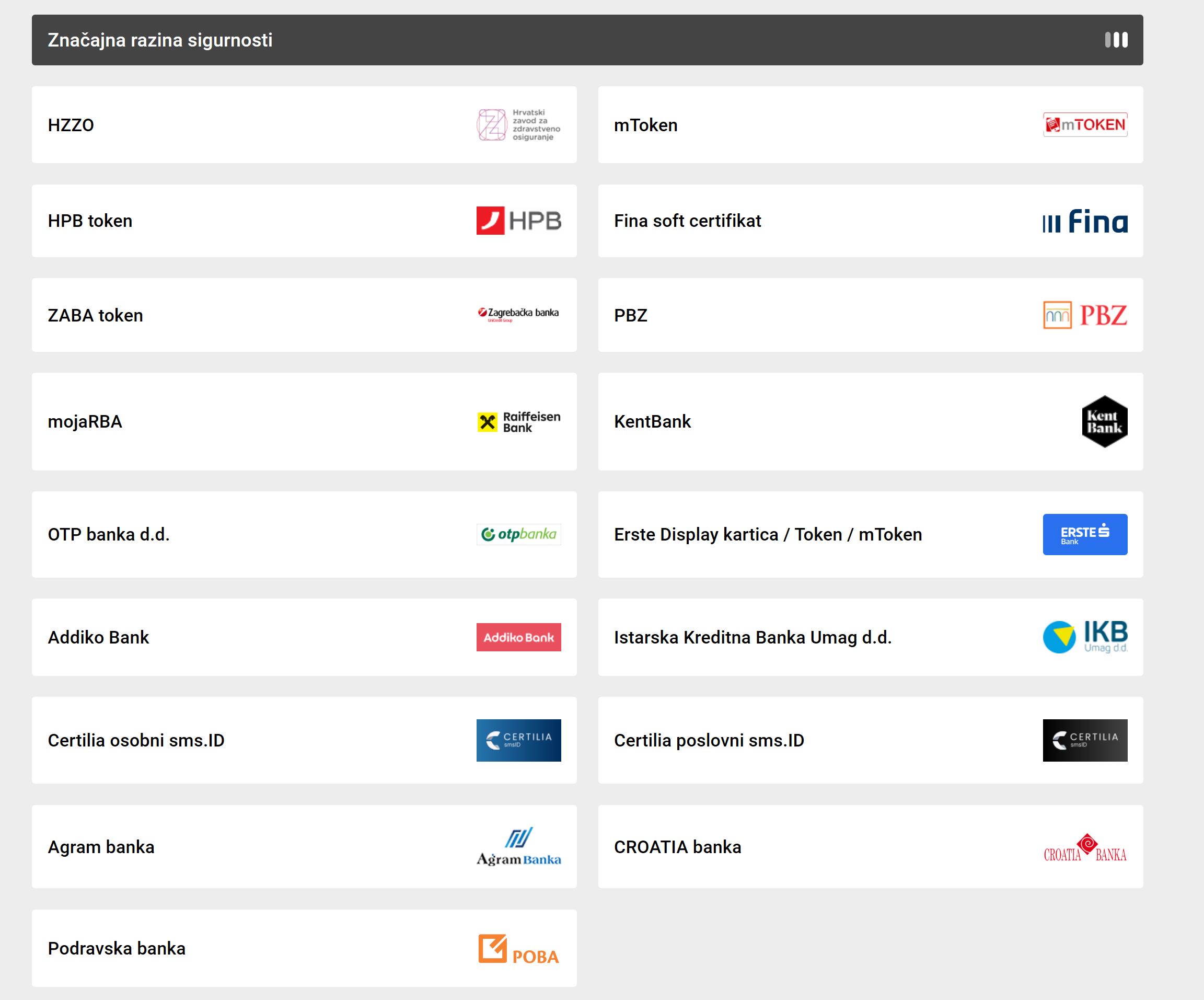Prijava u ePoreznu putem tokena bankarstva