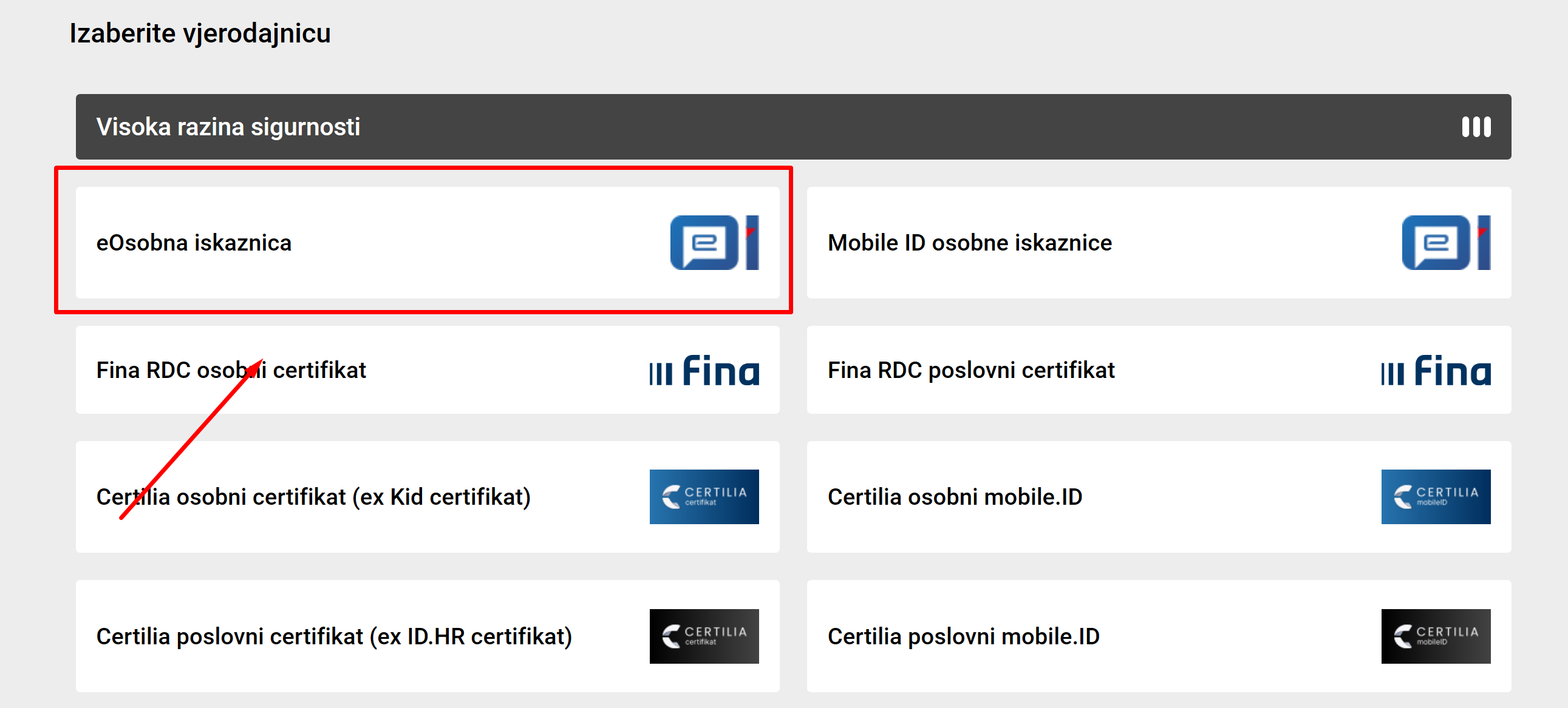 Prijava u ePoreznu putem osobne iskaznice