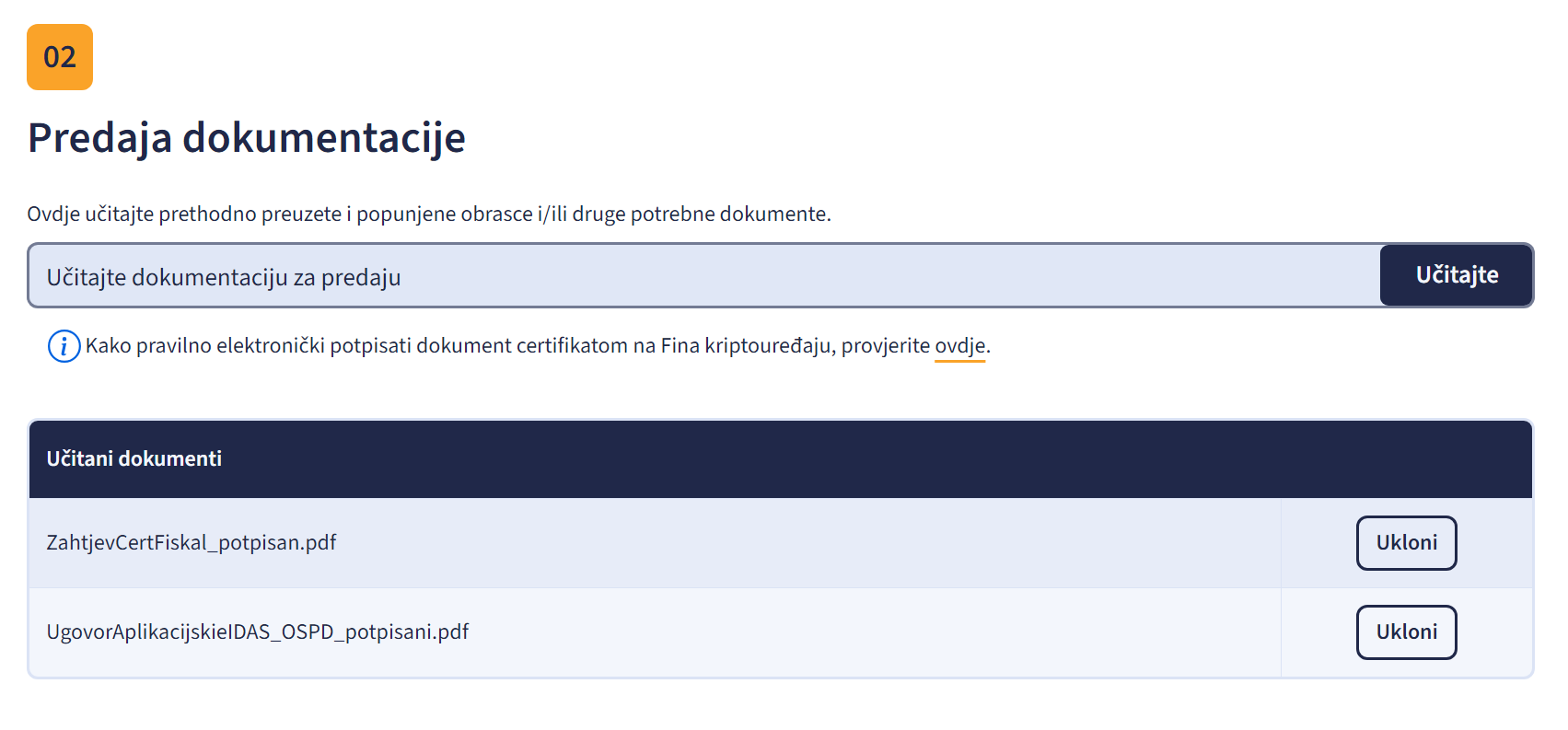 Upload dokumentacije