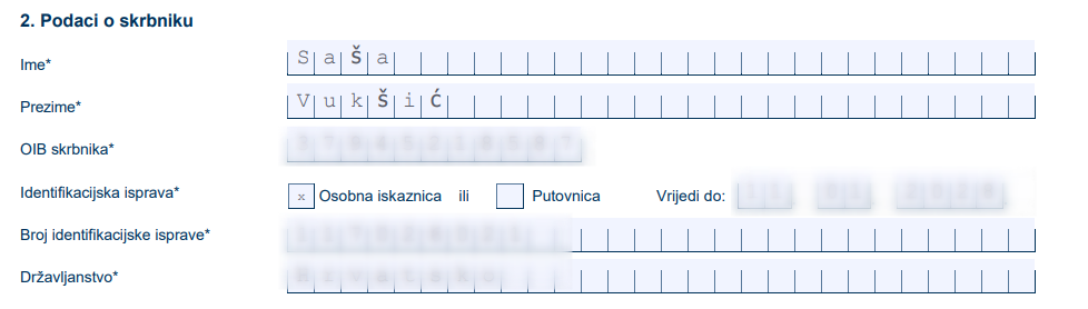 Podaci o skrbniku certifikata