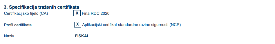 Specifikacija certifikata