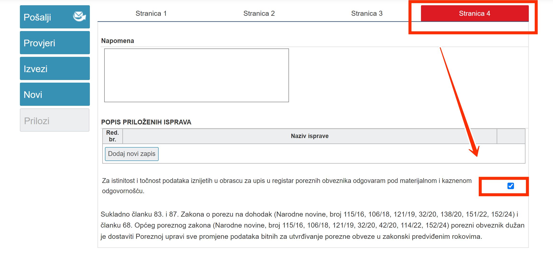 RPO upis djelatnosti i predviđenog dohotka